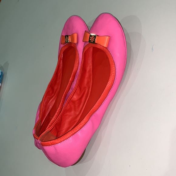 Tory Burch Eddie Bow Flats. Women’s size 9.5 - Picture 2 of 7